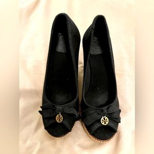 Troy Burch Canvass Wedge Espadrilles - Size 9